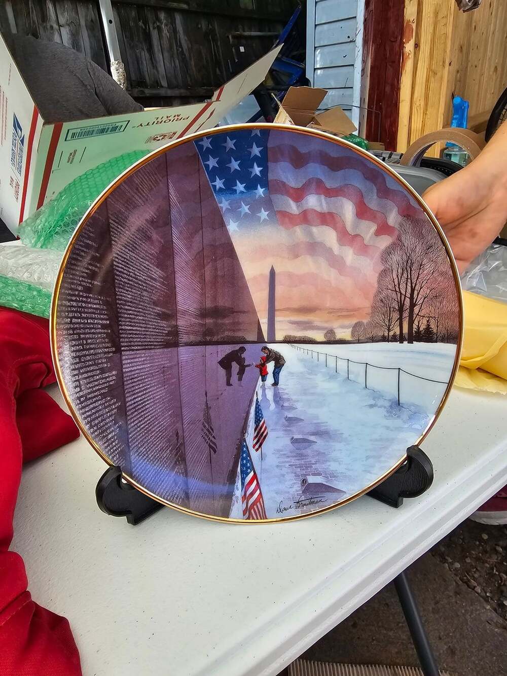 Franklin Mint Remember Them Always Dave Troutman Plate